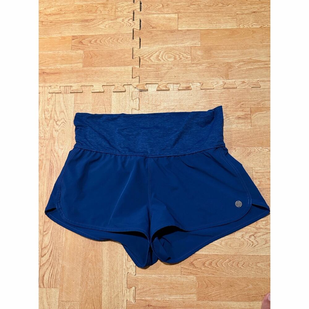 PrAna Navy Blue Athletic Running Shorts Women’s Size XL Stretch Lined Active